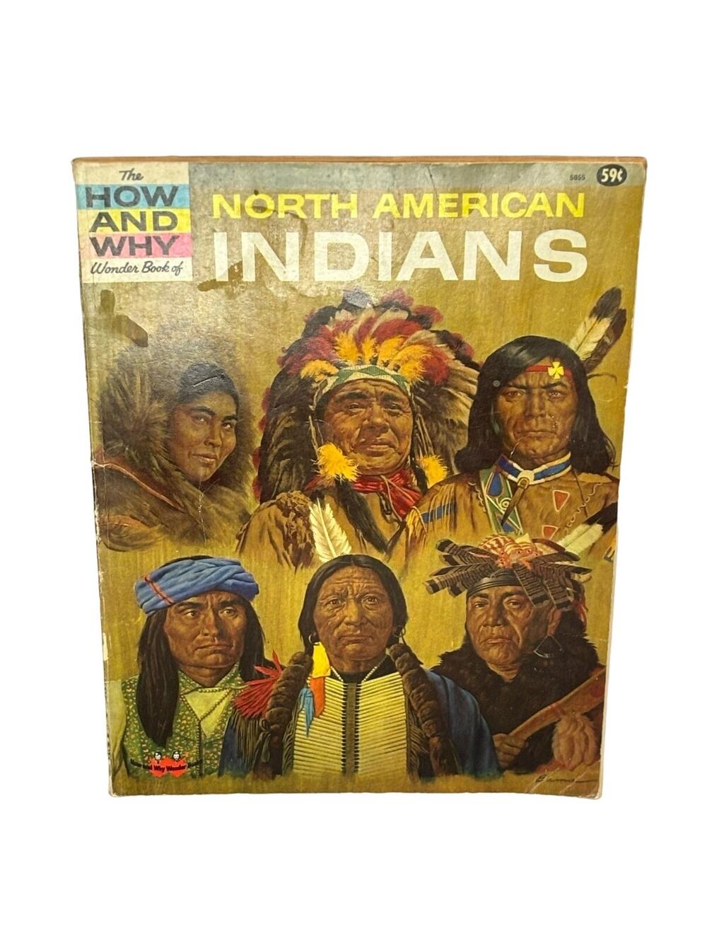 VTG North American Indians How and Why Wonder Book, EUC
